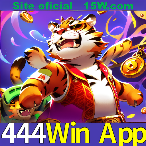 Imagem promocional da 444Win App mostrando a plataforma e suas vantagens